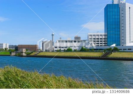 東京都江戸川区新川排水機場周辺2025年9月 131400686