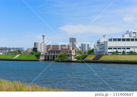 東京都江戸川区新川排水機場周辺2025年9月 131400687