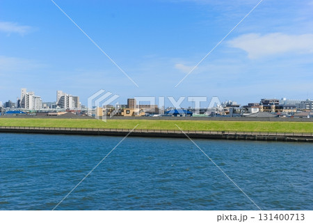 東京都江戸川区荒川沿いの風景2025年9月 131400713