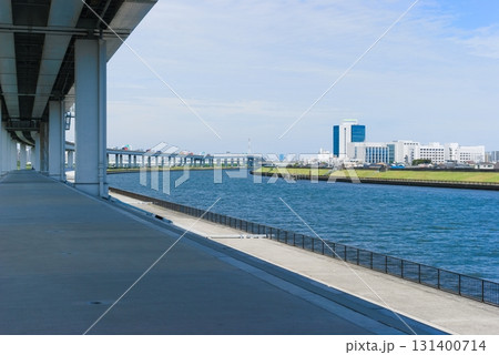 東京都江戸川区荒川沿いの風景2025年9月 131400714
