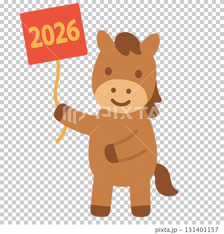 2026 年生肖馬拿著風箏 131401157