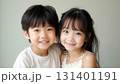 Cute children portrait close up 131401191