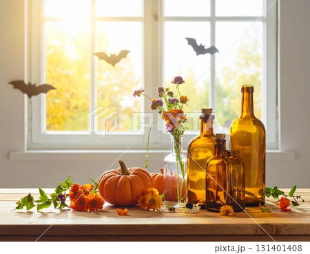 ガラスびんとかぼちゃのハーモニー 131401408