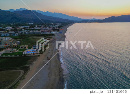 Beach on the island of Crete before sunset. Beach on the island of Crete before sunset. 131401666