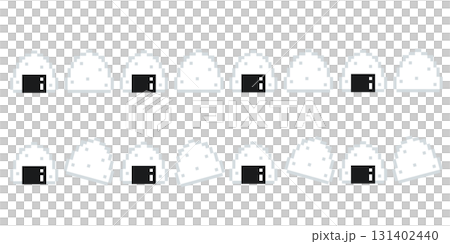 Onigiri pixel art, cute game-related illustrations. 131402440