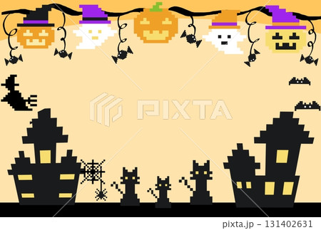 ハロウィン、ピクセルアートのイラスト。 131402631