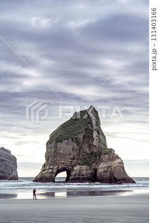 ニュージーランド南島の自然／ワラリキビーチ 131403166