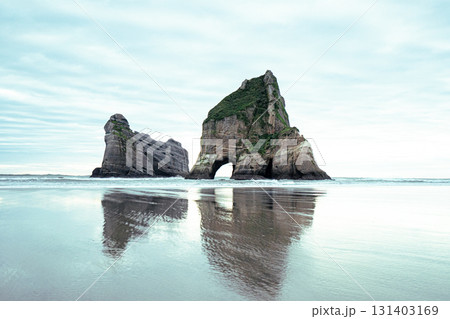 ニュージーランド南島の自然／ワラリキビーチ 131403169