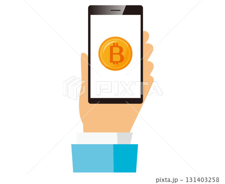 ビットコインのアイコン　仮想通貨 131403258