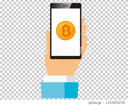 ビットコインのアイコン　仮想通貨 131403258
