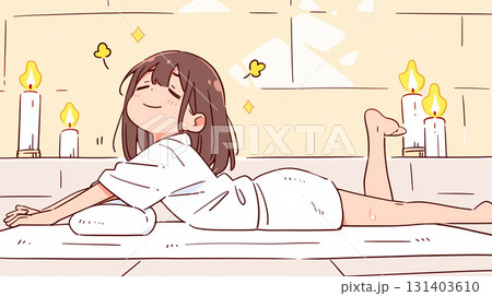 マッサージ中の女性 131403610