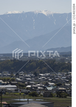 高台から見た春の長野県上伊那郡箕輪町 高台から見た春の長野県上伊那郡箕輪町 131403894