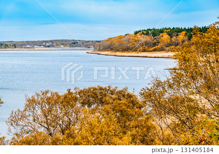 北海道 秋の風蓮湖 131405184