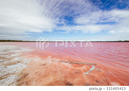 Pink Lake Dimboola in Australia Pink Lake Dimboola in Australia 131405423