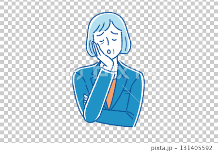 Worried female boss Worried female boss 131405592