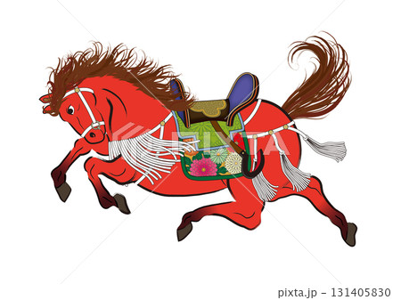 馬イラスト035 131405830