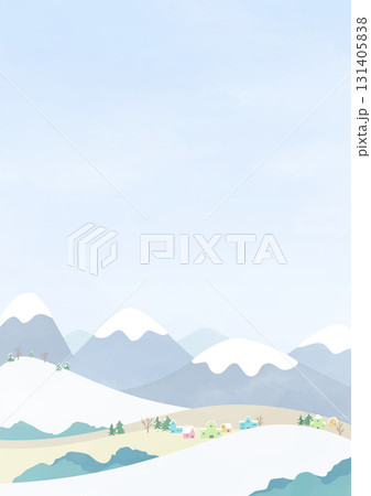 冬の雪景色背景 131405838