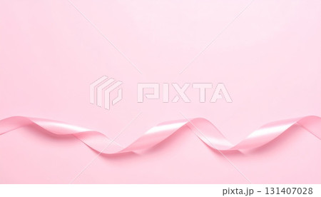 Pink Ribbon on Pink Background Pink Ribbon on Pink Background 131407028