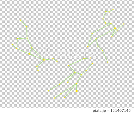 Color line drawing of the Spring Triangle (constellation lines only) Color line drawing of the Spring Triangle (constellation lines only) 131407146