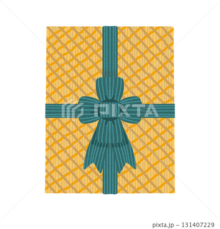 黄色いプレゼントボックスのイラスト 131407229