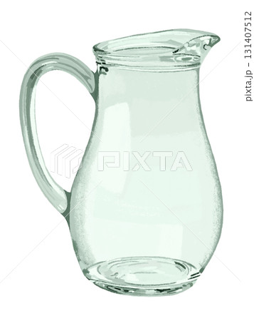 ガラスのピッチャー（グリーン）水なし 131407512