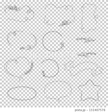 手繪框架語音泡棉集 131407578