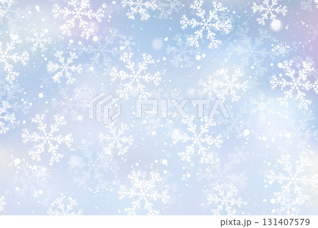 雪　クリスマス　冬　光　背景 131407579