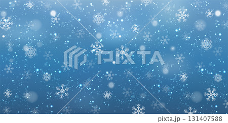 雪　クリスマス　冬　光　背景 131407588