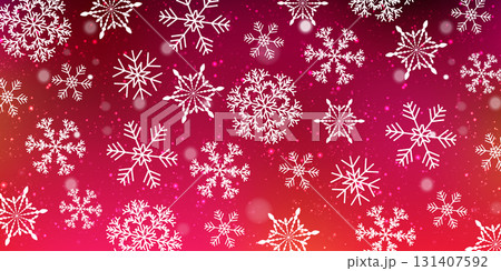 雪　クリスマス　冬　光　背景 131407592