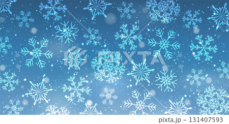 雪　クリスマス　冬　光　背景 131407593