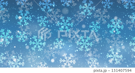 雪　クリスマス　冬　光　背景 131407594