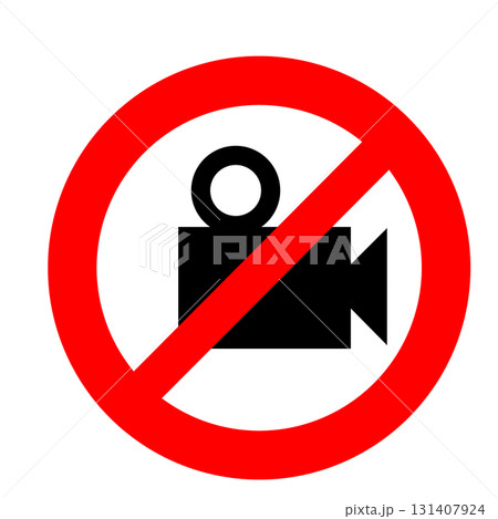 録画・配信NGを明示するサイン 録画・配信NGを明示するサイン 131407924