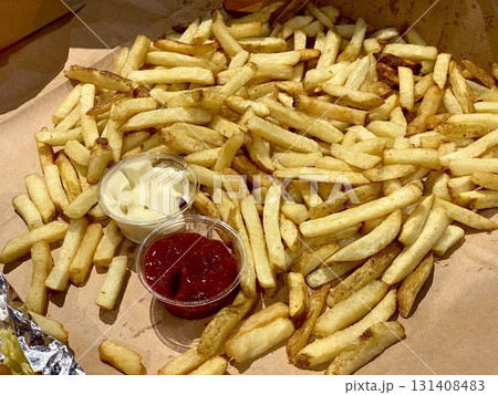 Crispy, golden French fries with a perfect balance of crunch and softness. Lightly salted and ideal as a snack or side dish, they pair well with ketchup, mayo, or your favorite dipping sauce. Crispy, golden French fries with a perfect balance of crunch and softness. Lightly salted and ideal as a snack or side dish, they pair well with ketchup, mayo, or your favorite dipping sauce. 131408483