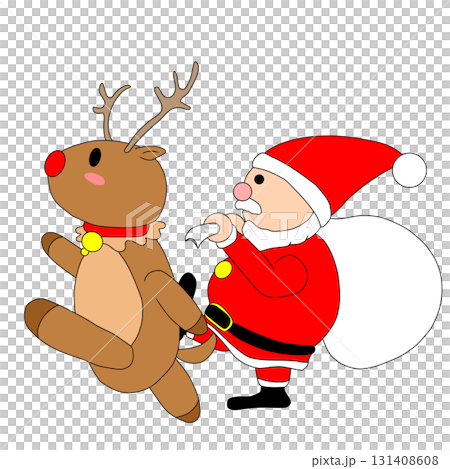 聖誕老人攜帶禮物 131408608