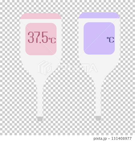 体温計の体温計のイラスト素材セット 131408977