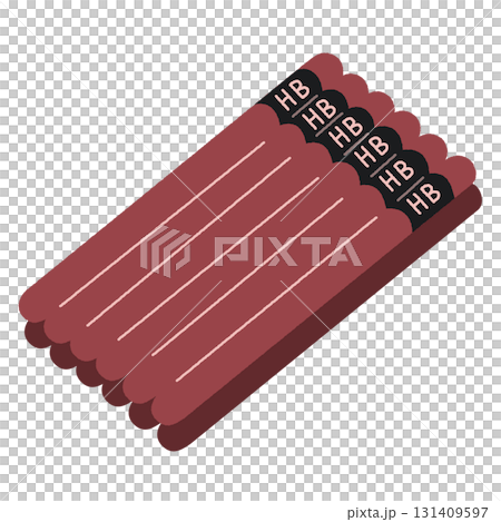 一打 (12) 支 HB 鉛筆的插圖 131409597