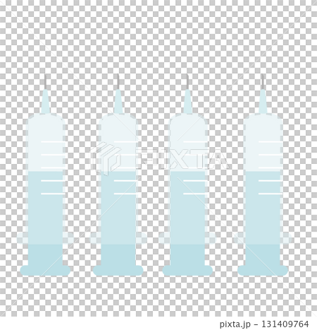注射器和藥丸醫學插畫素材 131409764