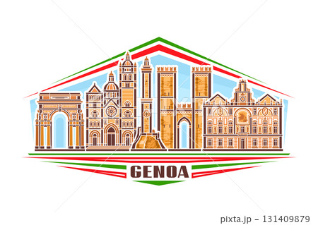 Vector illustration of Genoa Vector illustration of Genoa 131409879