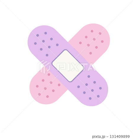絆創膏のイラスト素材 131409899