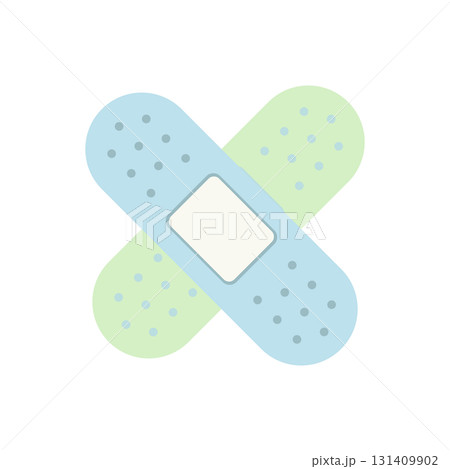 絆創膏のイラスト素材 131409902