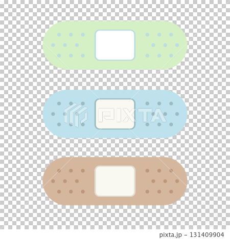 絆創膏のイラスト素材 131409904