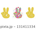 ピースサインセット ピースサインセット 131411334