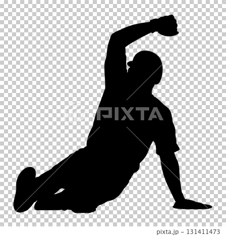 baseball player silhouette baseball player silhouette 131411473