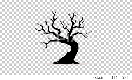 葉の落ちた木 131411526