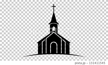 シンプルな教会のイラスト シンプルな教会のイラスト 131411545