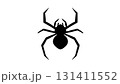 怖い蜘蛛のシルエット 131411552