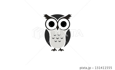 かわいいフクロウのイラスト 131411555