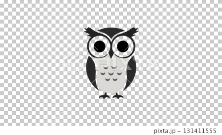 かわいいフクロウのイラスト 131411555