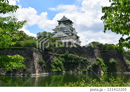 大阪城 天守閣 内堀 大阪城 天守閣 内堀 131412205
