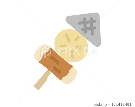 おでん串のアイコンのイラスト 131412491